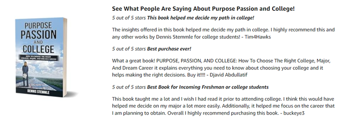 Purpose, Passion, And College By Dennis Stemmle